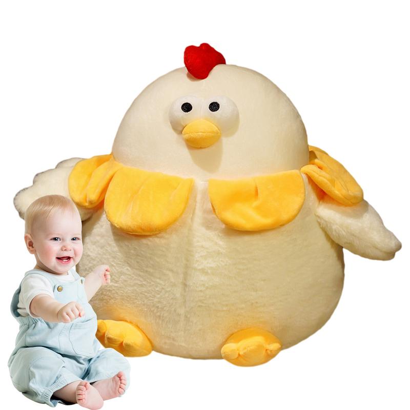 Chicken Plush Soft Plush Chick 1102 Inch Adorable Animal Pillow Cuddly Doll Adorable Toy for Living Room KidsRoom Bedroom Car Sofa