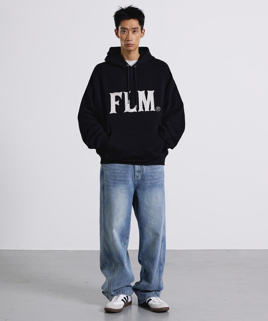 Худи с логотипом Flm Stitch - Черный