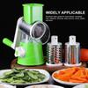 Manual Rotary Cheese Grater with Three Drum Blades Stainless Steel Handheld Rotary Slicer Shredding Grinder