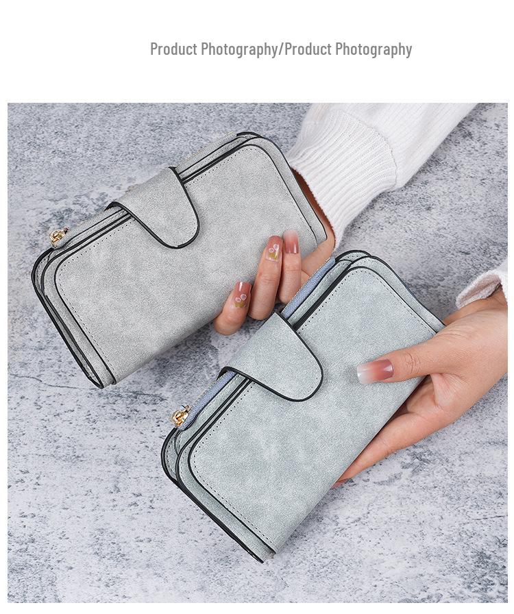 Женский кошелек с многоцветной застежкой-кнопкой: Кошелек для монет и сумка для телефона с отделениями для карт