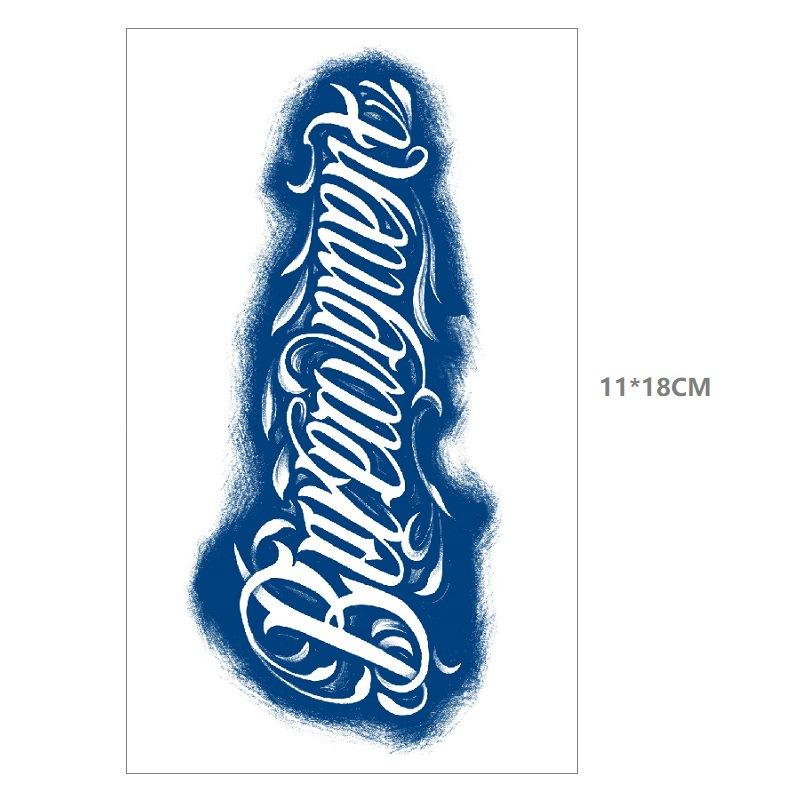 Death Ray прямые неотражающие сок травяные татуировки наклейки линии водонепроницаемые стойкие мужчины и женщины постепенные изменения наклейки