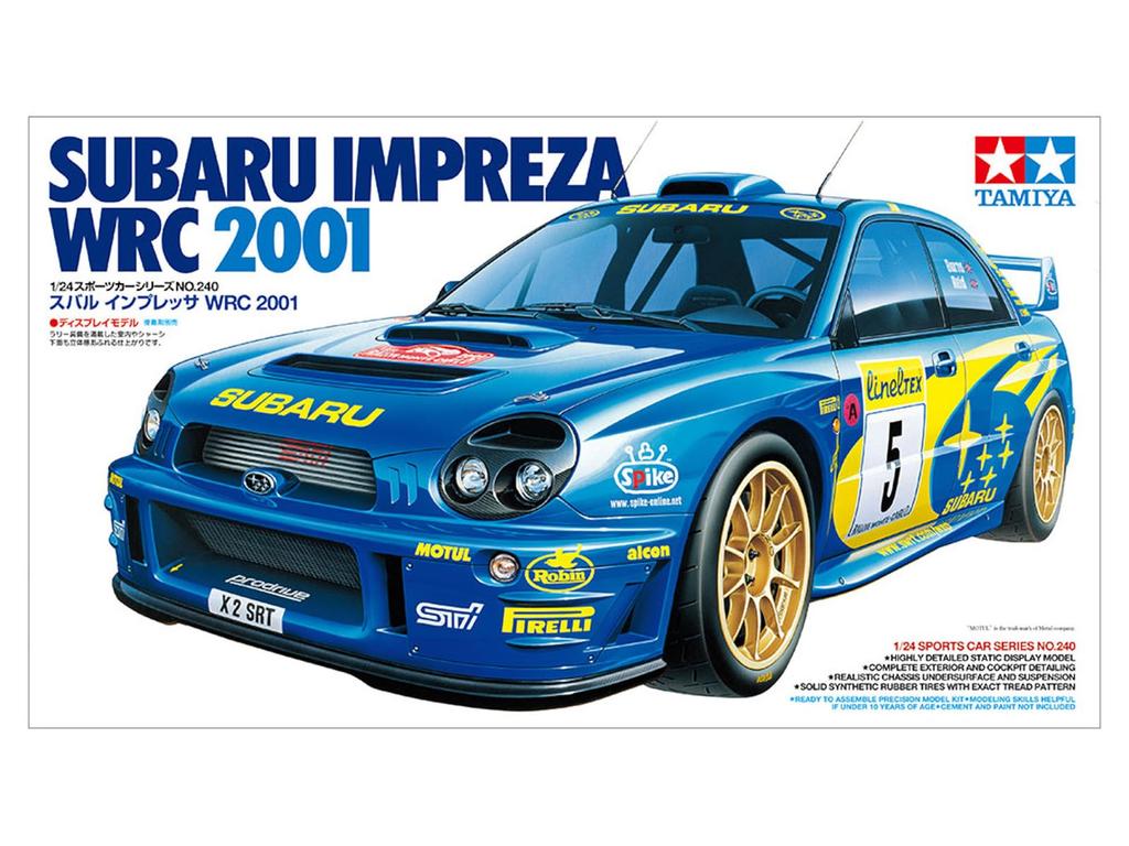 Tamiya Серия Спортивные Автомобили 240 Subaru Impreza WRC 2001 Пластиковая Модель Сборная 24240 1/24 №