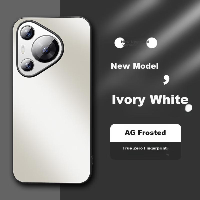 Phone Case for Huawei Pura70, for Huawei P70, Frosted Full Coverage Ultra-Thin Shockproof Anti-Fingerprint Simple Design - Ivory White