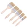 3Pcs Paint Brush Wooden Handle Bbq Brush Soft Hair Painting Brushes For Wall And Furniture Paint Tool Set