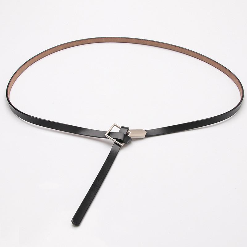 Leather Womens Belt Casual Slim Waistband For Dress And Office Style
