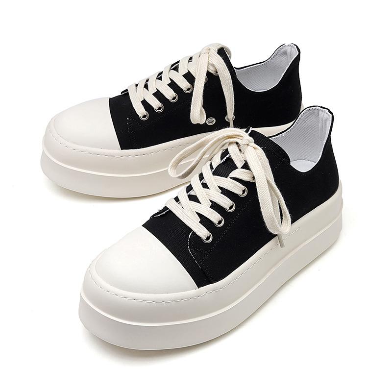 Американские ретро туфли на толстой подошве мужские черные простые туфли дерби с большой головкой 18453-R