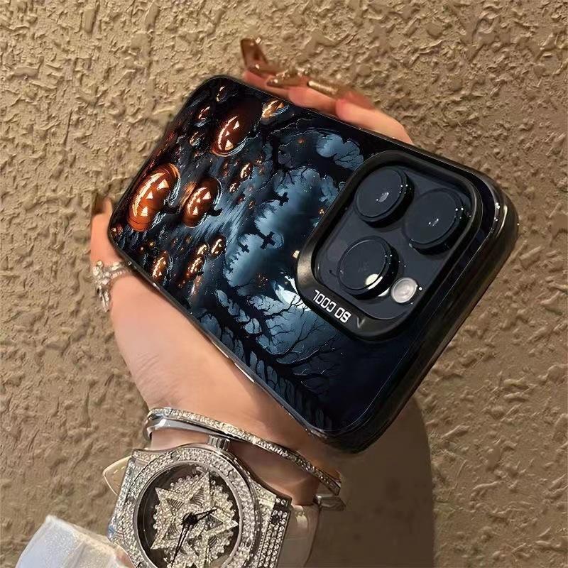 Тыквенный Демон Замок Подходит для чехла на мобильный телефон Apple 16 Pro iPhone15plus новый 13 Pro Max матовый