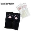Plush Half Finger Gloves Soft Knitted Gloves Cute Fingerless Gloves  Winter