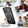 Магнитный чехол-подставка 360° для iPhone 17 14 15 16 Plus 12 13 17 Pro Max для беспроводной зарядки Magsafe, бронированный противоударный чехол