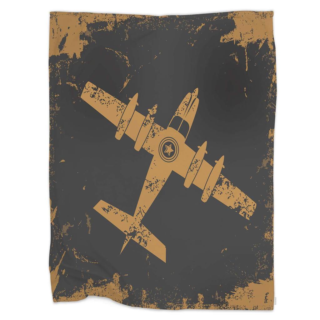 Men's Pilot Gift Blanket Aviation Creative Blanket Super Soft Comfortable Flannel Blanket