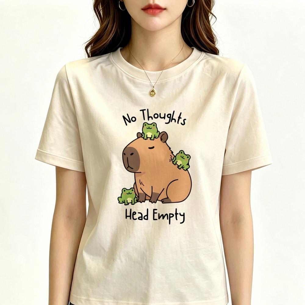 Capybara tshirt feUnisex harajuku anime Unisexga gothic funny shirt Psychedelic alternative korean fashion japan summer