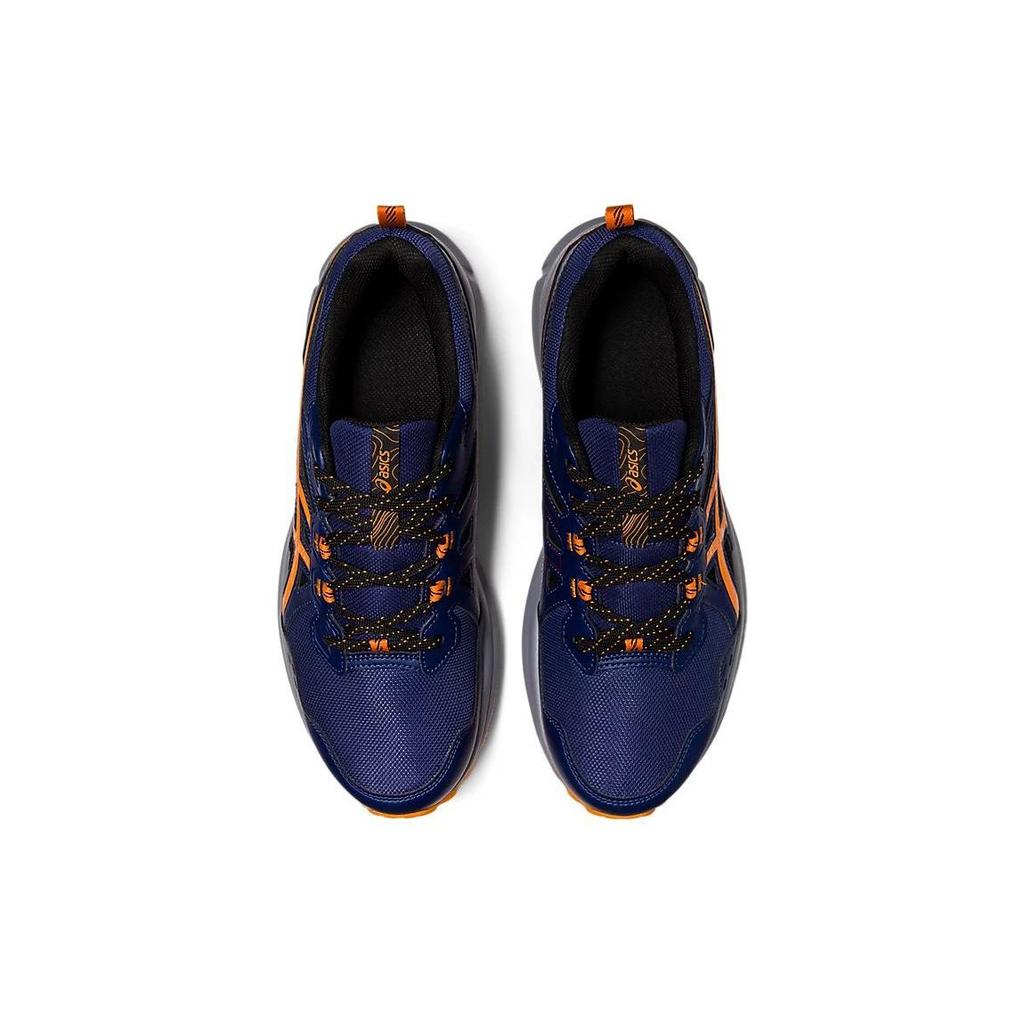 Asics Trail Scout 3 Deep Ocean Ярко-оранжевые мужские кроссовки Синие 1011B700-400