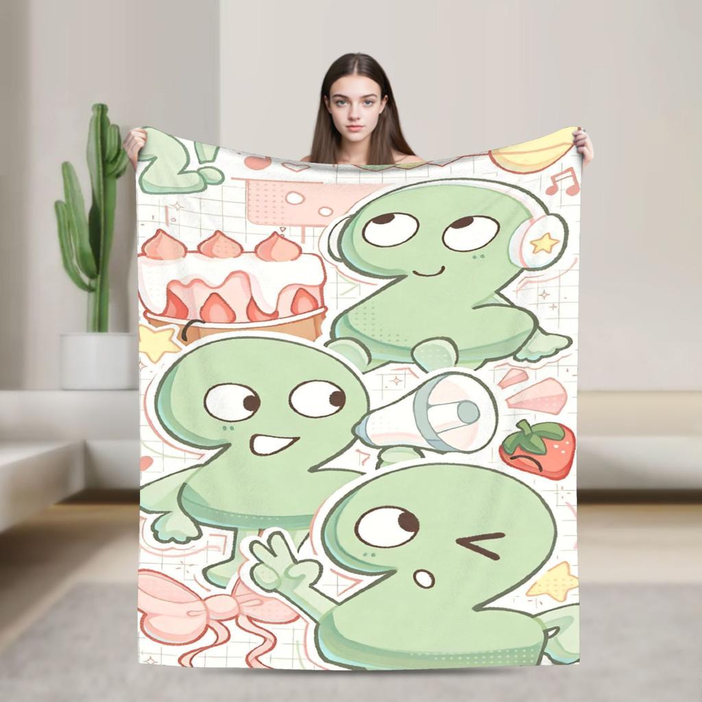 Cute Fan BFDI Animated Blankets Wool Funny Warm Throw Blanket for Chair Covering Sofa Autumn/Winter
