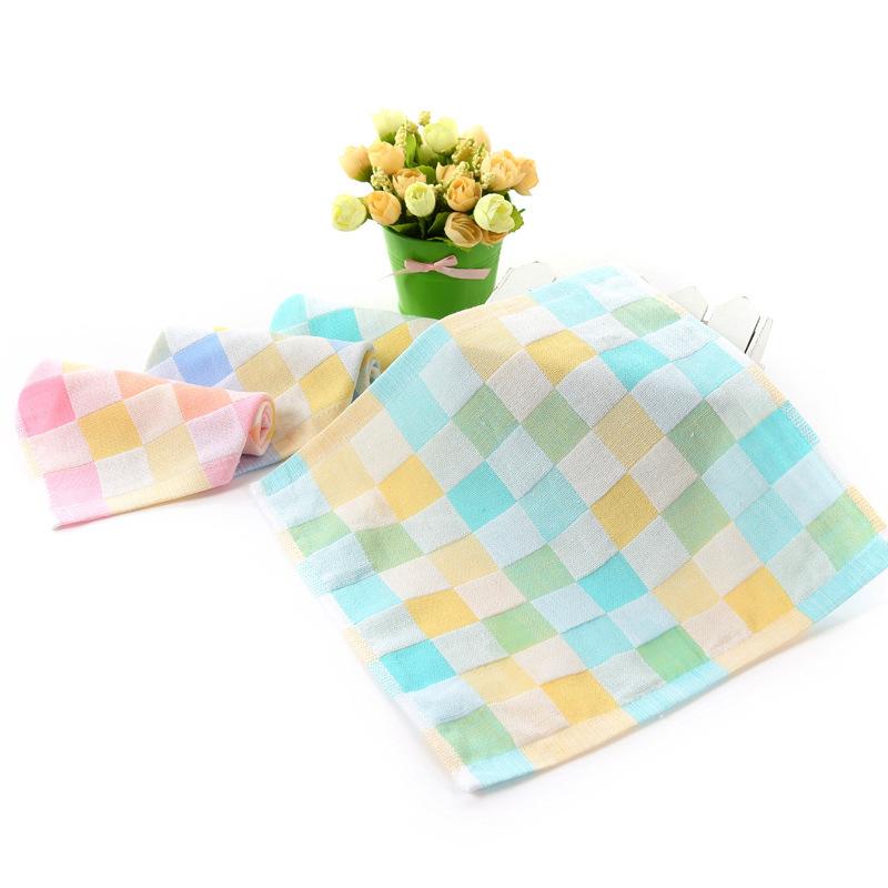 Один набор из 5 хлопковых мягких полотенец для новорожденных, детское полотенце для лица, носовой платок, мочалка для купания, кормления, салфетка для вытирания отрыжки