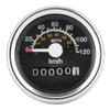 12V Motorcycle Speedometer Odometer 99999Km 0120Kmh Round Gauge with LED Backlight