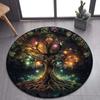 Viking Valknut Yggdrasil Tree of Life круглый ковер, ковер для гостиной, спальни, дивана, декор игровой комнаты, нескользящий напольный коврик