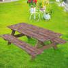 3 Pcs/Set Outdoor Table And Chair Cover Printed Waterproof with Anti-slip Elastic
