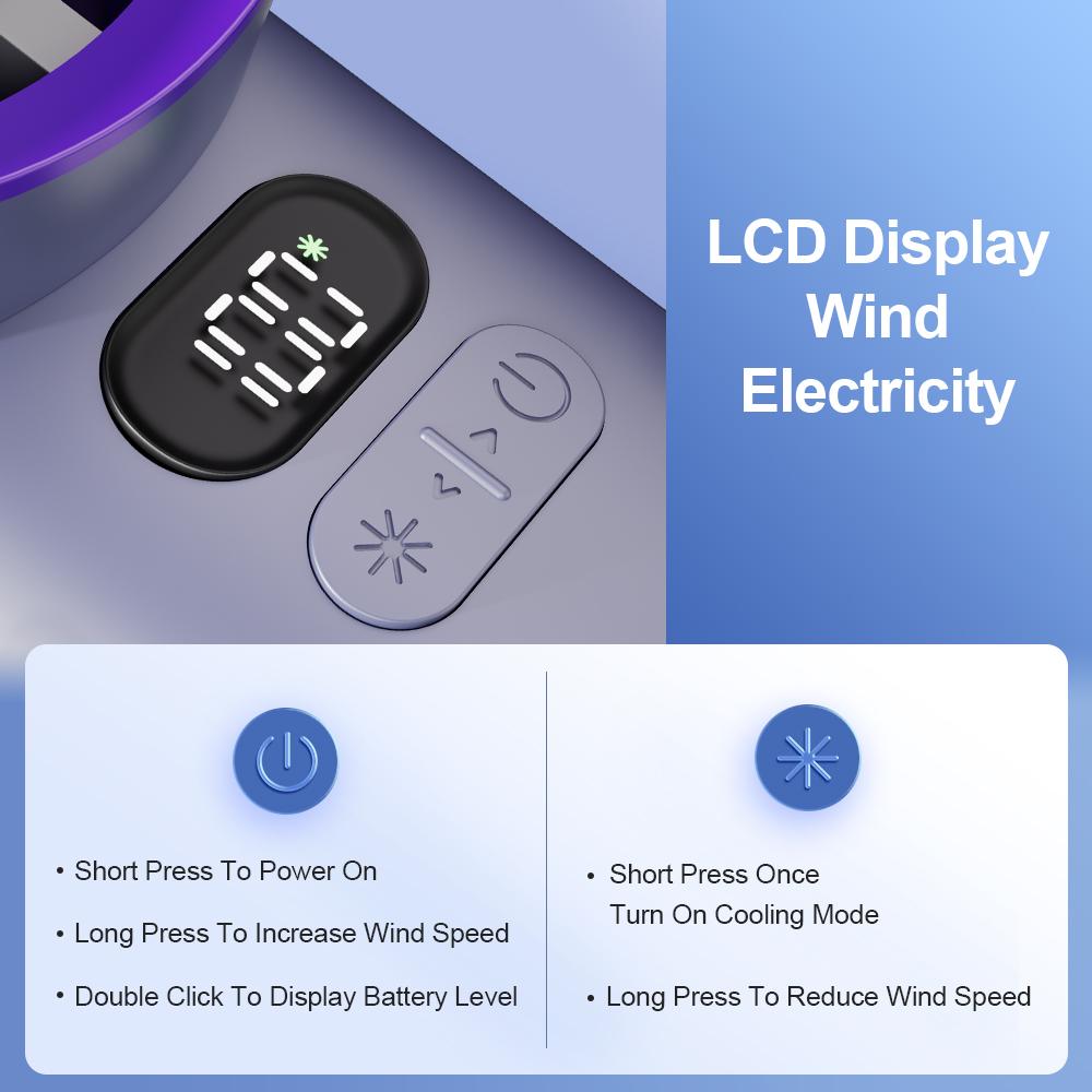 Refrigeration Ice Compress Handheld Small Fan 100 Gears Infinitely Adjustable Small USB Mini Desktop Bedroom Outdoor Ice Fan