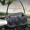 Outdoor Wireless Bluetooth Speaker Dual Solar with Flashlight Card Player Audio Africa