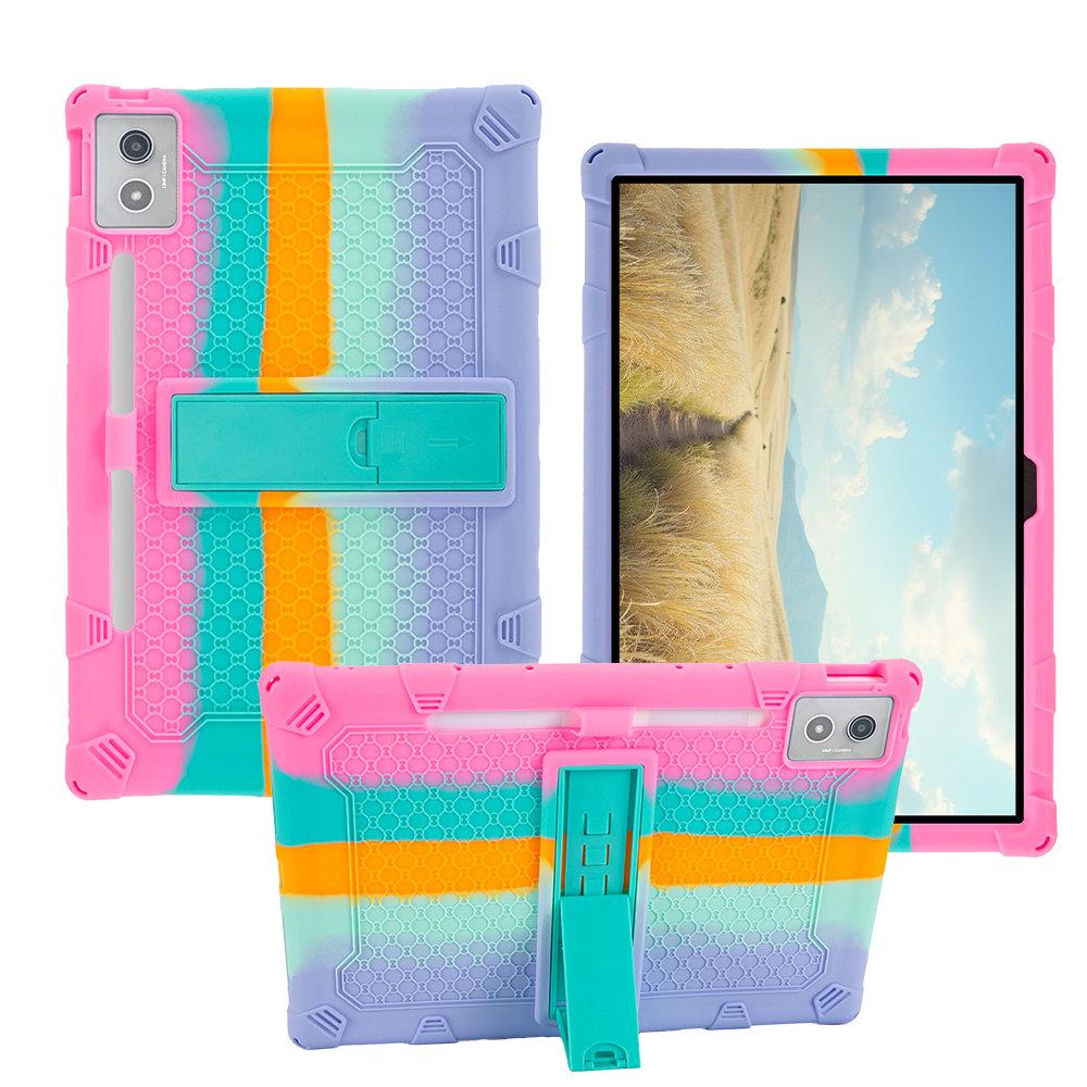 Чехол для Lenovo Xiaoxin Pad Pro 12.7 2025 12.7 Дюймов TB-375FC Силиконовая Подставка Противоударная Задняя Крышка для Планшета