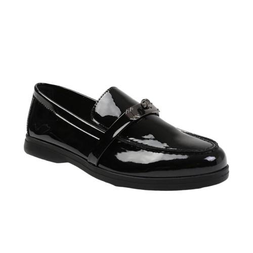 Where's That From Womens/Ladies Monaco Metal Detail Wide Loafers
