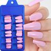 Однотонный Наращиваемый Ноготь Синяя Коробка Балетные Полные Накладки на Ногти Однотонный Наращиваемый Ноготь Накладка на Ноготь