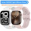 Silicone Strap For Apple Watch Band Series 10 46mm 42mm 45mm 44mm Ultra 2 49mm Sport Bracelet Correa iWatch 9 8 7 41mm 38mm 40mm