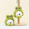Soft Frog Plush Keychain Adorable Green Frog Toy Decoration Bag