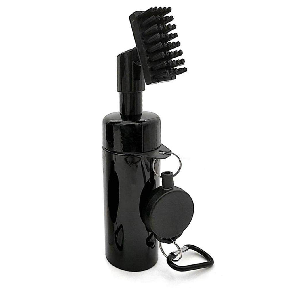Golf Clubs Brush Cleaner Golf Nylon Cleaning Brush with Retractable Clip & Press Sprays Bottle for