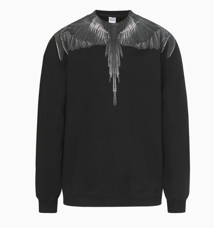 Модный Худи с Пернатыми Крыльями Marcelo: Многоцветная толстовка с фантомными крыльями, унисекс, с круглым вырезом, дизайн с молнией и змеей.