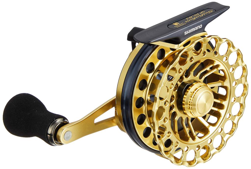 Shimano Black Sea Bream Chinu Seihakou SP RC83 for Raft Fishing Reel, 19, Gold, Left,