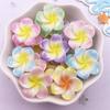 20pcs Resin Cute Colorful Painted Flower Flat Back Stones Scrapbook 3D Garden Miniatures Figurines DIY Bow Decor Accessories