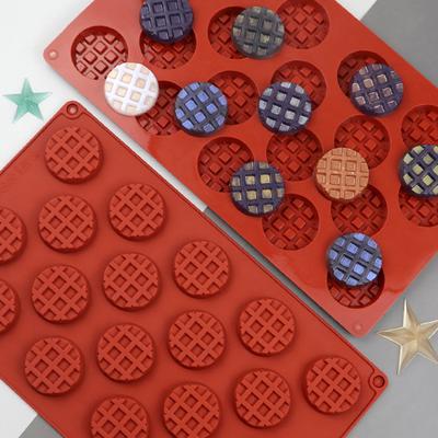 Силиконовая форма для вафель, круглый инструмент для самостоятельного изготовления вафель, практичная форма для шоколада
