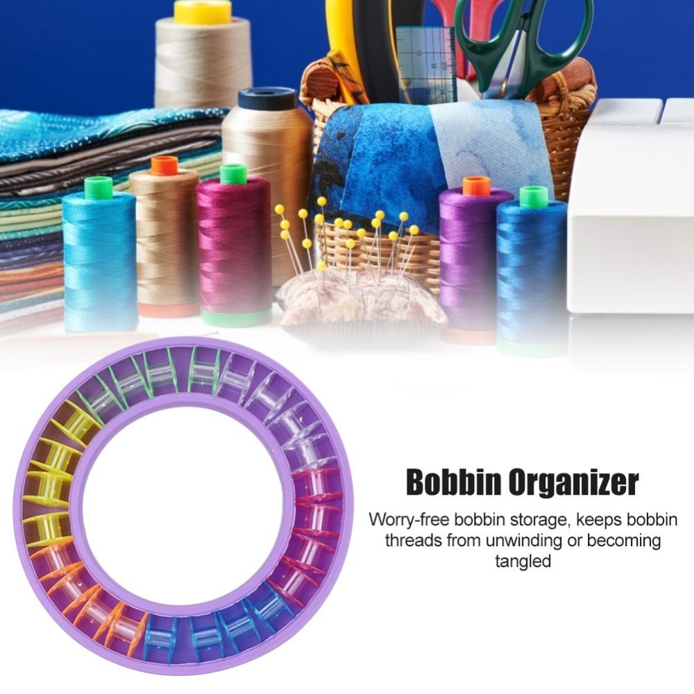 Portable Design Silicone Bobbin Storage Box Reusable Sewing Storage Box Bobbin Holder Home Sewing
