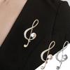 Цирконовая брошь с музыкальной нотой, простые музыкальные знаки, брошь из искусственного жемчуга, булавки для женщин, аксессуары для концертов, подарочные ювелирные изделия