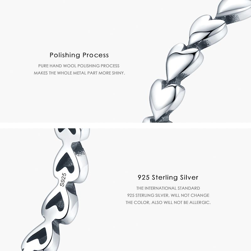 MODIAN Винтажное кольцо «сердце к сердцу», 100% стерлинговое серебро 925 пробы, штабелируемые простые кольца на палец для женщин, ювелирные изделия Anillo