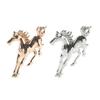 1Pc Zinc Alloy Fresh Metal Brooch Gift Cloth Decoration Exquisite Horse Brooch