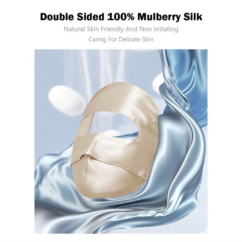 Breathable Summer Sunscreen Mask 100% Silk Bike Cycling Mask Fashion Face Mask  for Women