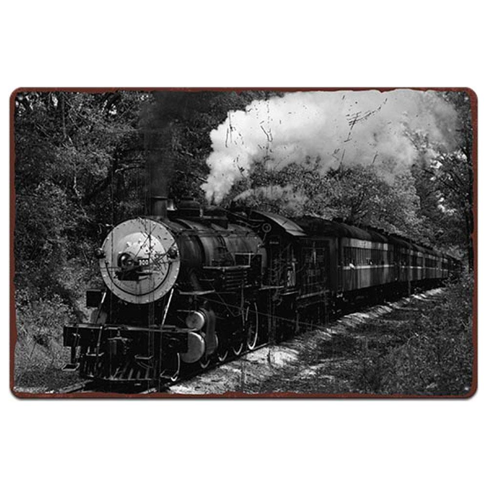 Металлический постер с поездом, винтажные тарелки, оловянные знаки, настенный постер, ретро-налет, постер, бар, паб, клуб, стены, домашний декор, настенные наклейки, плакат