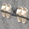 Punch-free Towel Rack Suction Cup Slipper Storage Shelf Portable Bathroom Hanging Rod