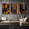 African Queen Abstract Art Canvas Painting Posters and Prints African Woman Portrait Pictures Wall Art Mural for Home Decoration