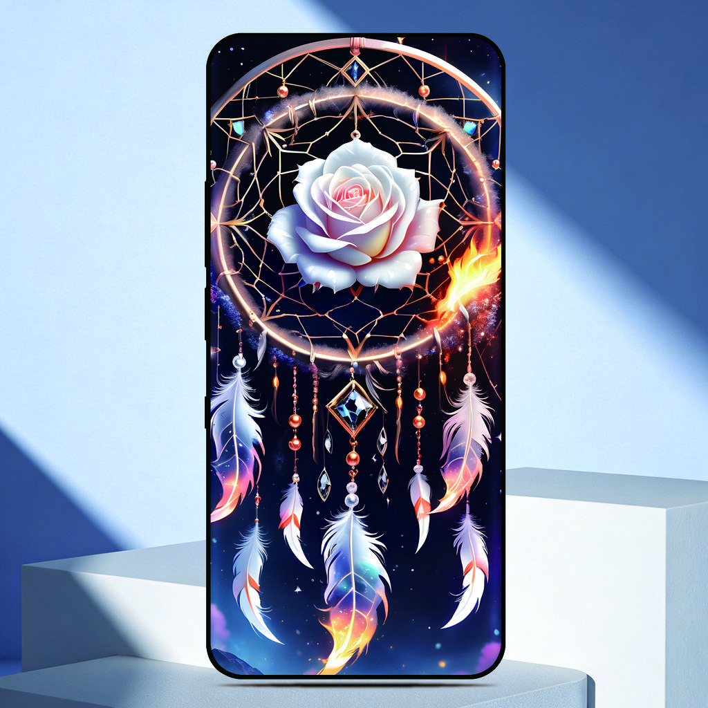 Rose Dream Catcher Phone Case For Motorola Moto G86 Power 5G Painted Back Cover For Moto G75 TPU Soft Fundas Customized Photo