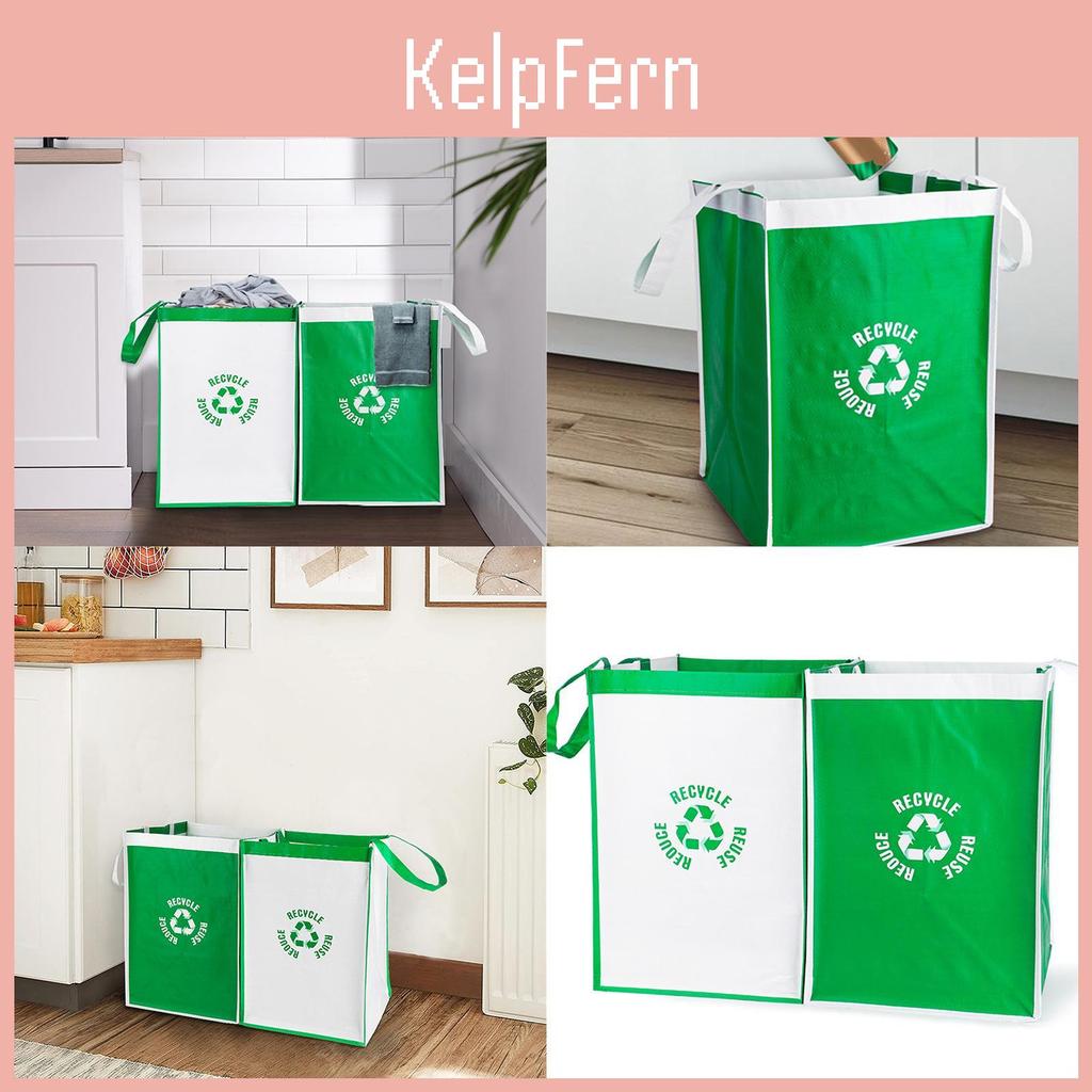 Recycling Separate Waste Kitchen Bin Bags Recycle Garbage Trash Sorting Bins Organizer Waterproof Baskets Home Storage