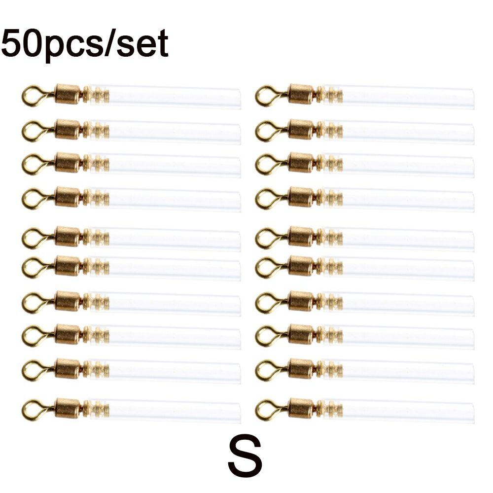 50 шт. Высококачественный силикон 3 размера Боббер Медная рыболовная снасть Поплавки для ловли в дрейф Блокировка вращения