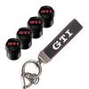 Car Accessories Tire Wheel Valve Caps Cover Suede Key Chain Ring For Volkswagen ID GTI Golf Polo Passat T-ROC Jetta Beetle