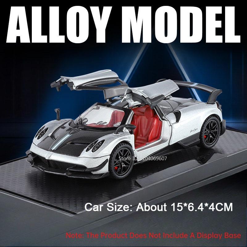 1:32 Pagani Zonda R Huayra Bc Спортивный Автомобиль Игрушечные Модели Из Сплава Литье Под Давлением Звук Свет Двери Открываются Оттянуть Назад Мини-Суперкар Для Мальчиков Подарки