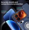 Противоскользящий Бронированный Ударопрочный Чехол Для Xiaomi 17 Pro Max Слайдер Защита Камеры Металлическое Кольцо-Подставка ТПУ Рамка Пластиковая Задняя Крышка