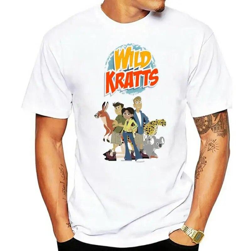 Детские футболки Wild Kratts, новые винтажные весенне-летние платья унисекс, повседневное платье с короткими рукавами