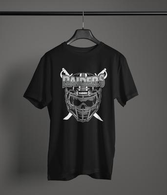Графическая футболка с фан-артом Las Vegas Raiders • 100% хлопок Унисекс футболка НФЛ