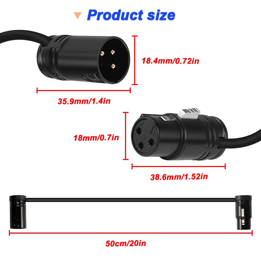 Xiatiaosann XLR Микрофонный Регулируемый XLR Тонкий Аудио Адаптер Кабель для Sound Devices 788T 3-контактный Кабель, Папа-Мама 302, 552, 633, 688,